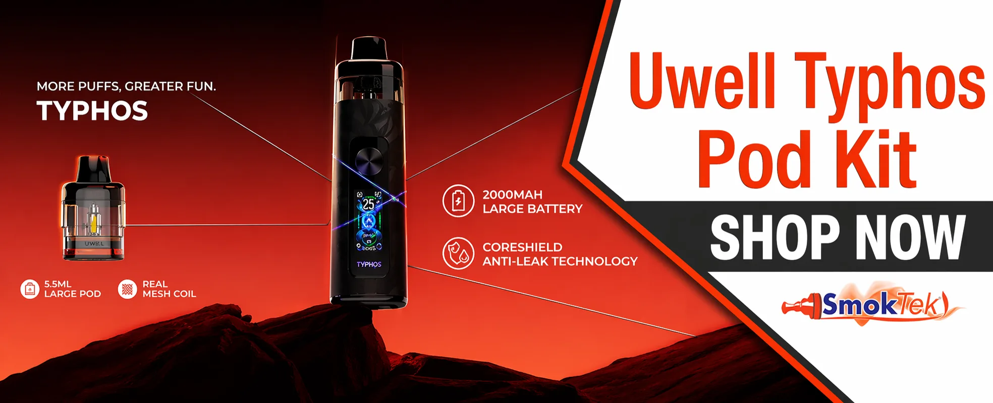 Featured product: Uwell Typhos 45W Pod Kit