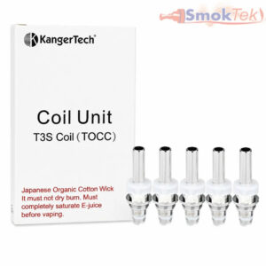 Kanger T3s TOCC Replacement Coil Head — Japanese Organic Cotton (5-Pack) Kanger Technology