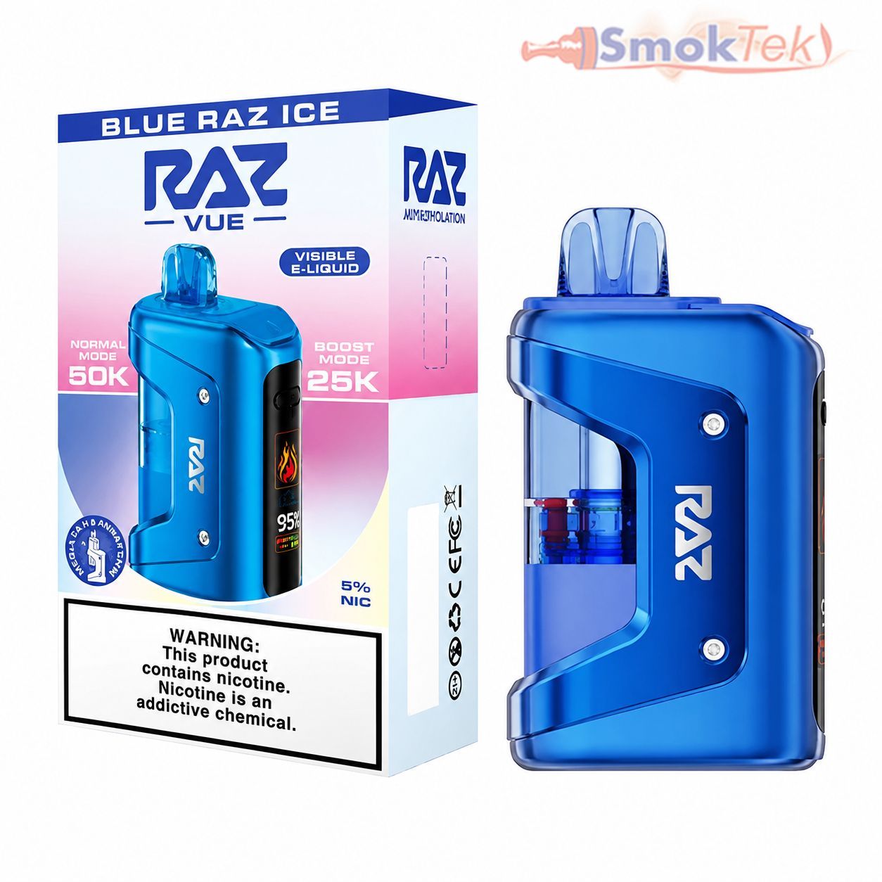 Raz Vue Disposable Vape Kit - Blue Raz Ice