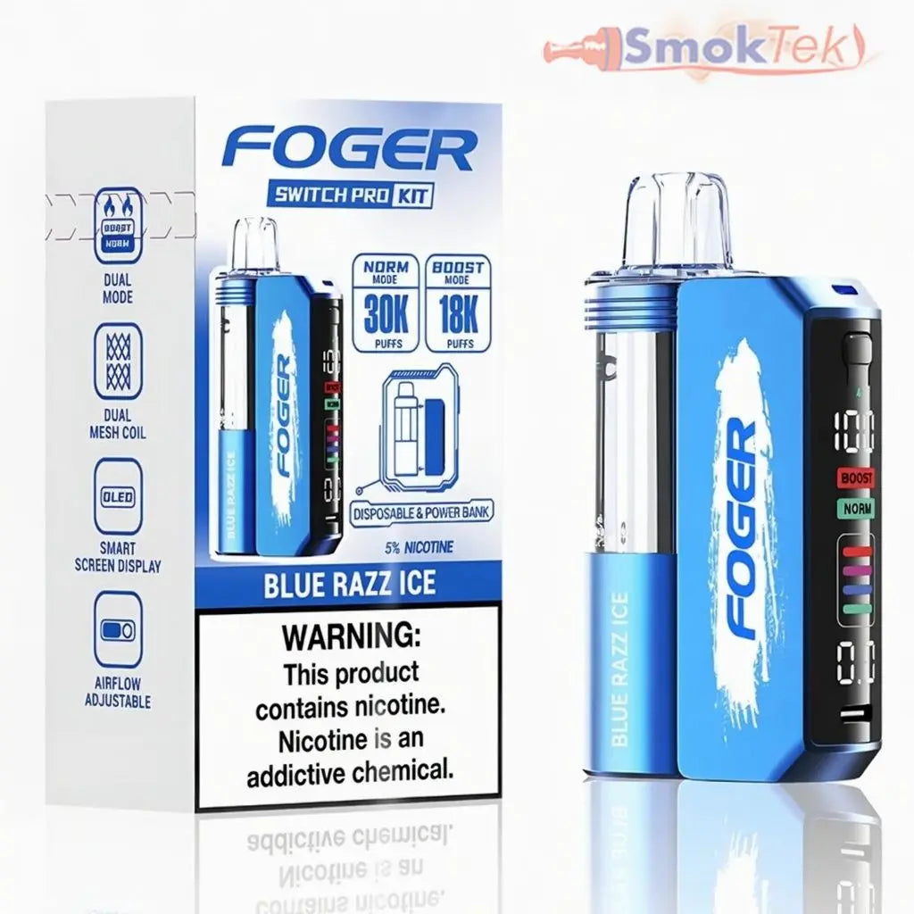 Foger Switch Pro Disposable Vape Kit - Blue Raz Ice